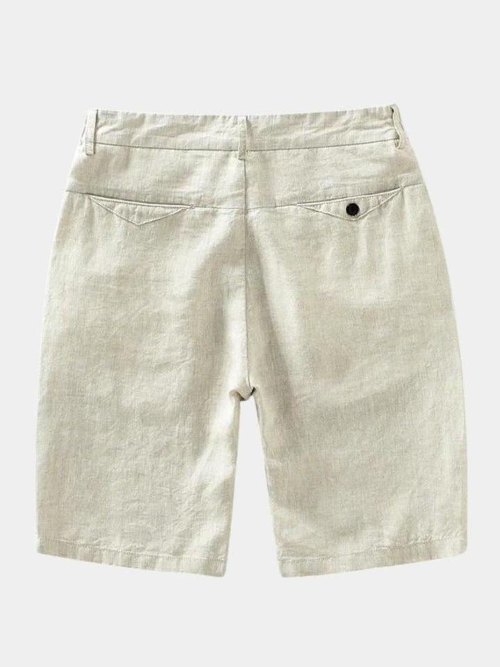 Lino Bleu Horizon - Pantalones Cortos
