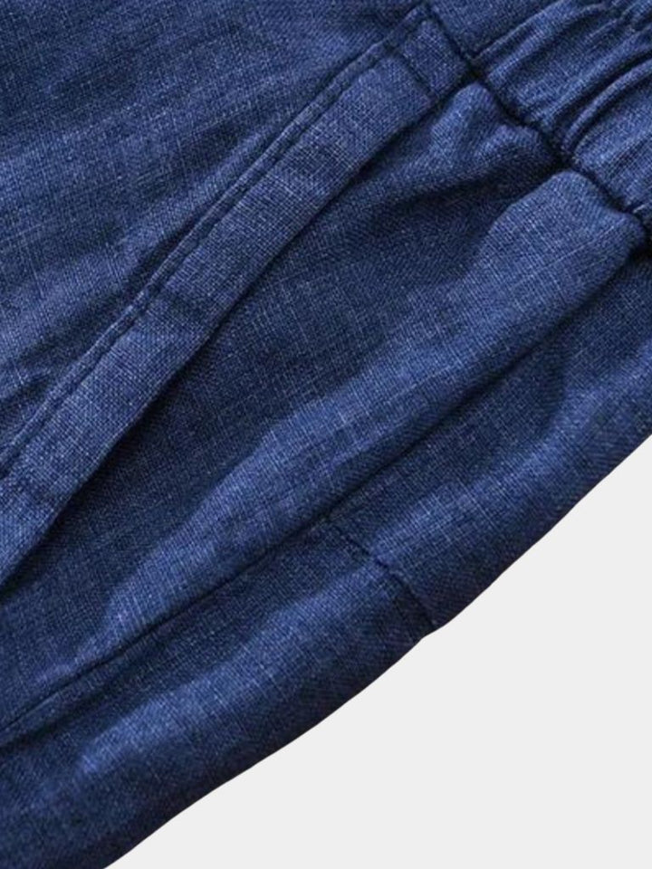 Lino Bleu Horizon - Pantalones Cortos