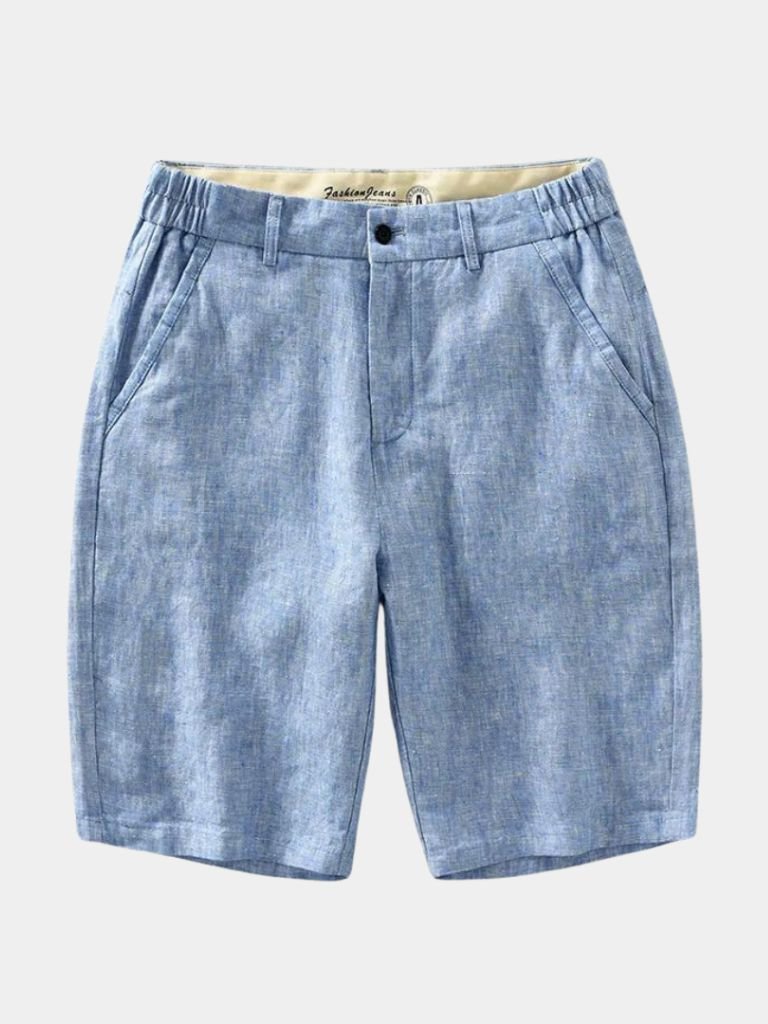Lino Bleu Horizon - Pantalones Cortos