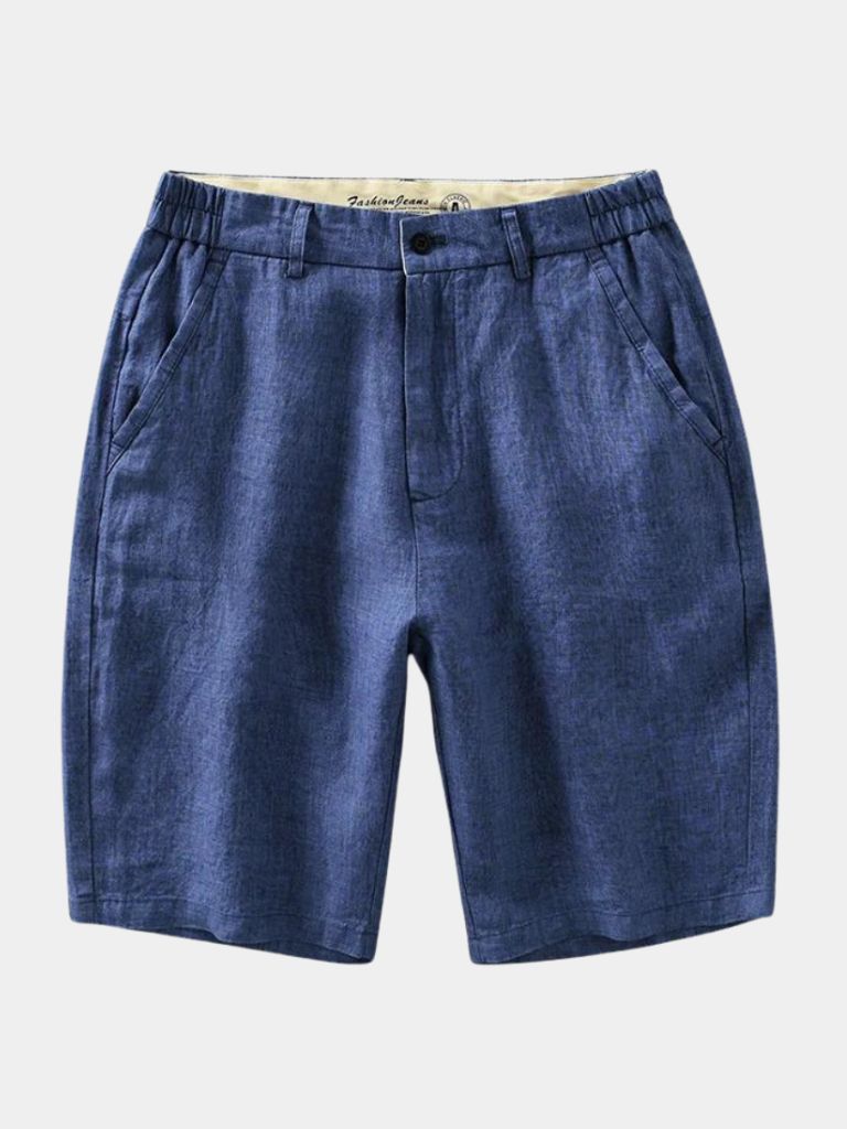 Lino Bleu Horizon - Pantalones Cortos