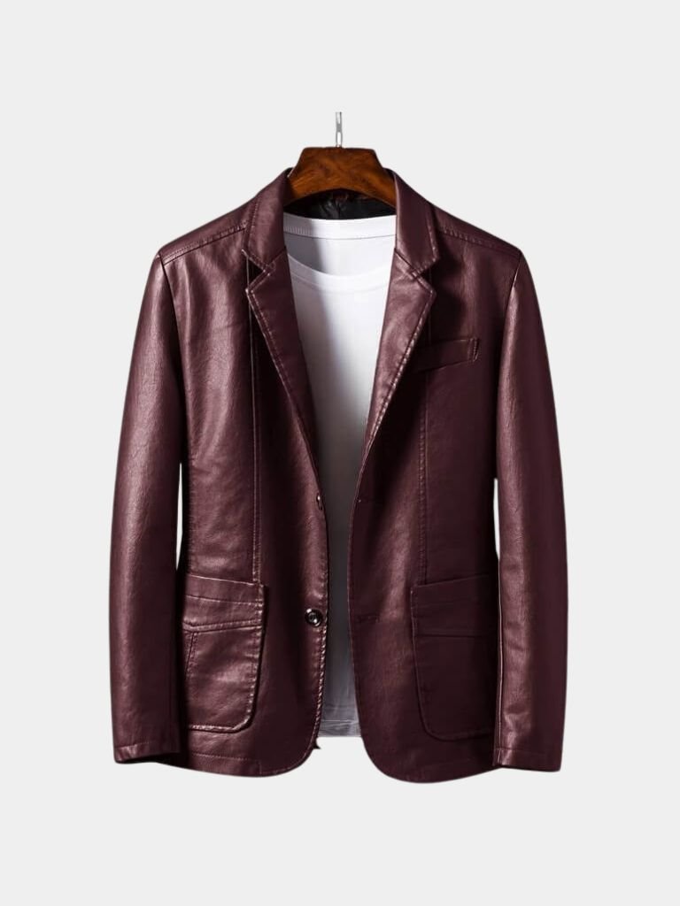 Chaqueta Bold de Cuero Caramelo