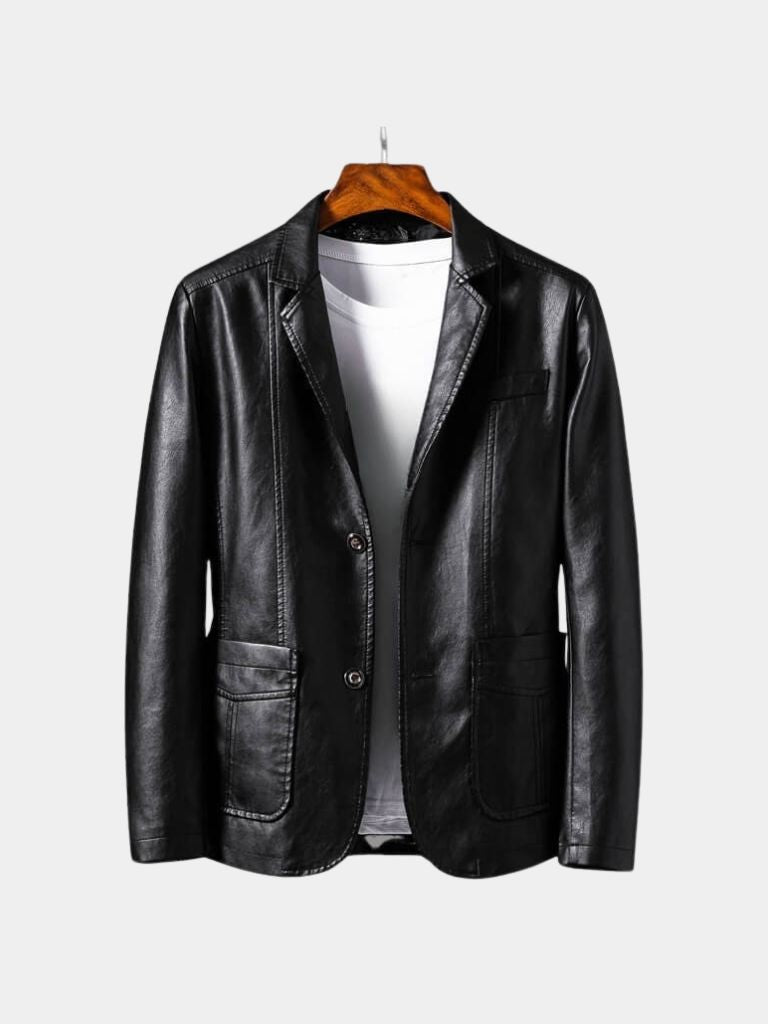 Chaqueta Bold de Cuero Caramelo