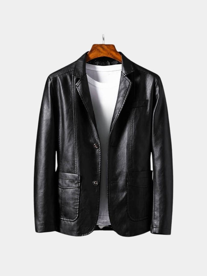 Chaqueta Bold de Cuero Caramelo