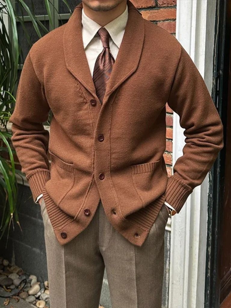 Cárdigan de Punto Británico