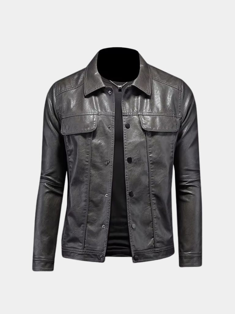 Chaqueta de Cuero Bronce Rebelde