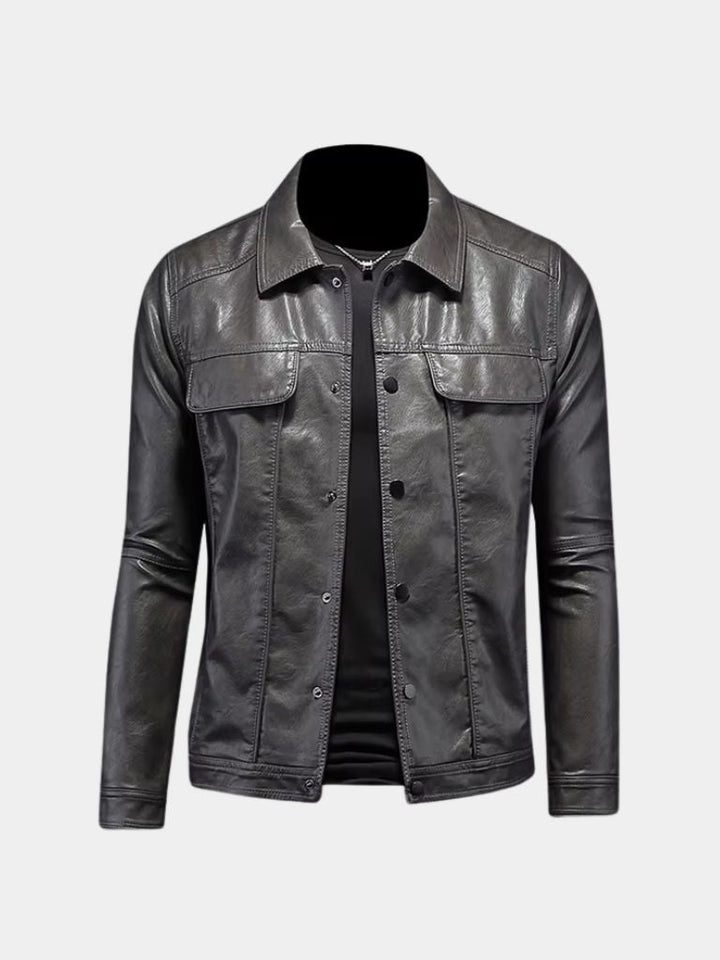 Chaqueta de Cuero Bronce Rebelde