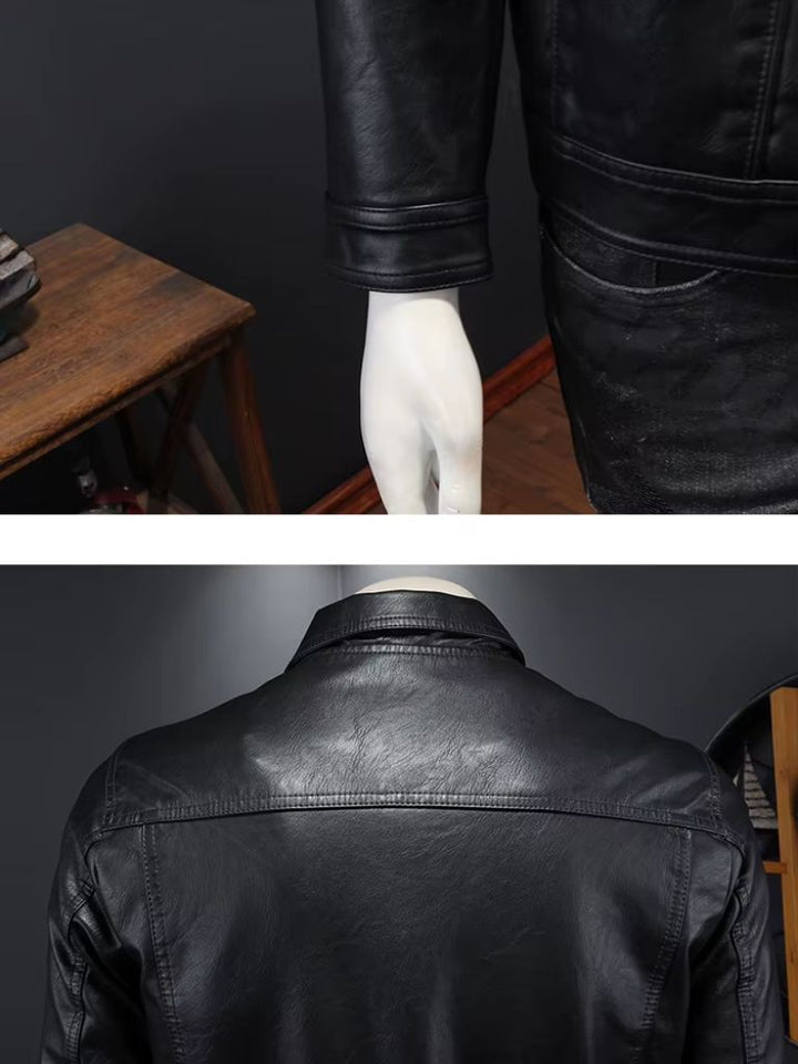Chaqueta de Cuero Bronce Rebelde