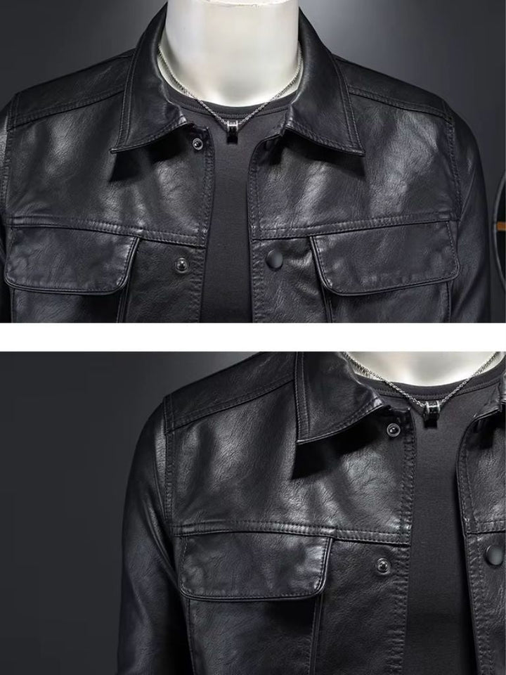 Chaqueta de Cuero Bronce Rebelde