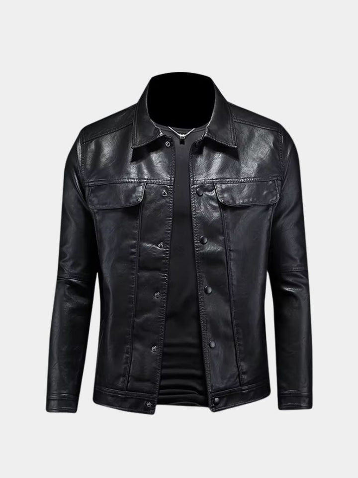 Chaqueta de Cuero Bronce Rebelde