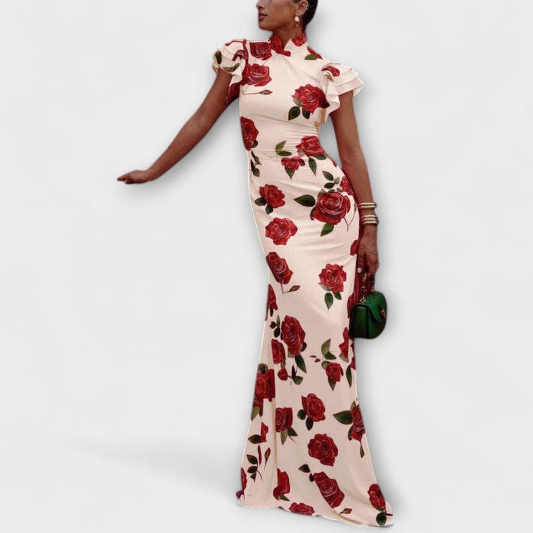 Blanka - Vestido maxi con estampado floral