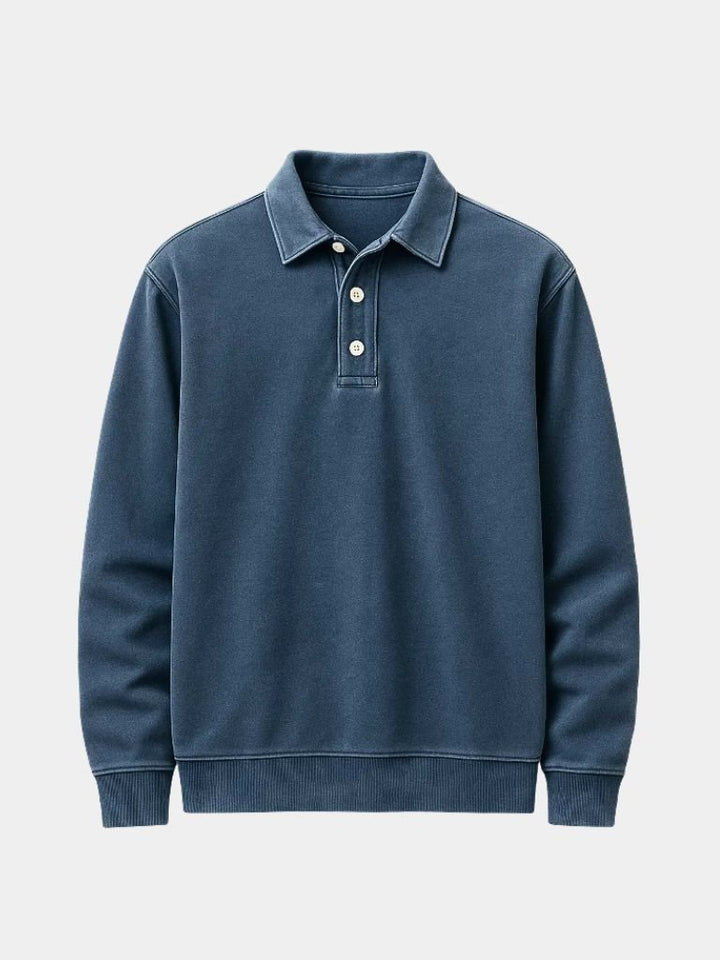 Canyon Mist Long Sleeve Polo Shirt