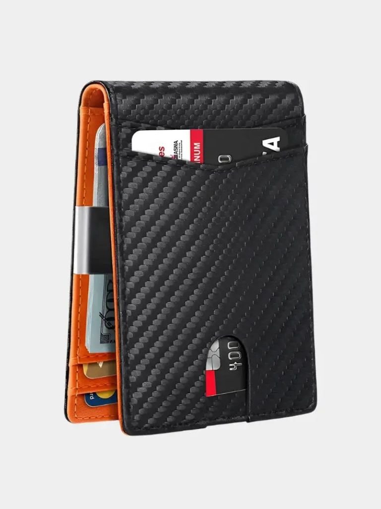 Billetera Antirrobo Minimalista de Carbono