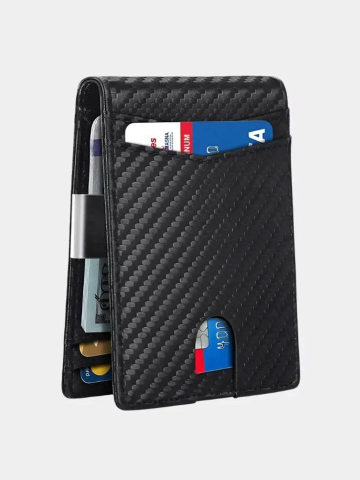 Billetera Antirrobo Minimalista de Carbono