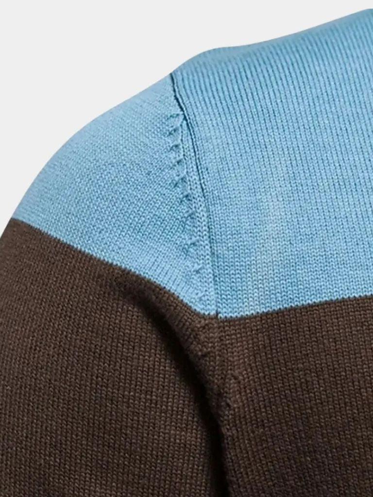 Cardigan con Cremallera y Cuello Alto