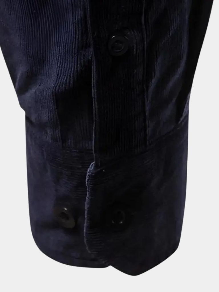 Camisa Casual de Corduroy para Oficina