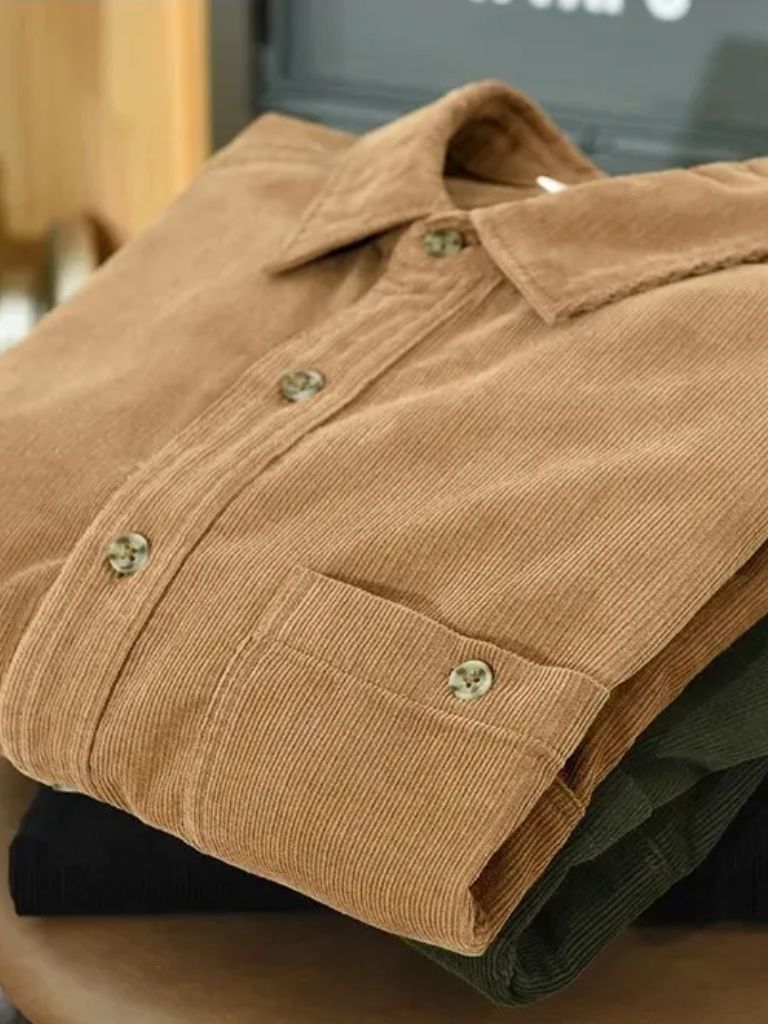 Camisa Casual de Pana