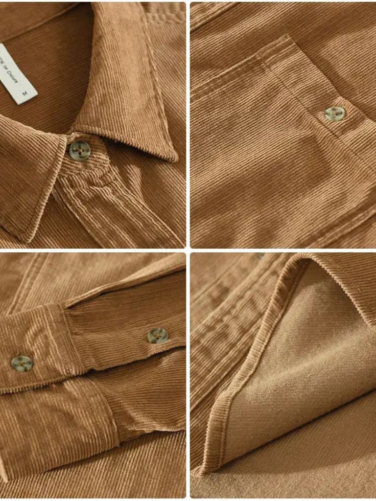 Camisa Casual de Pana