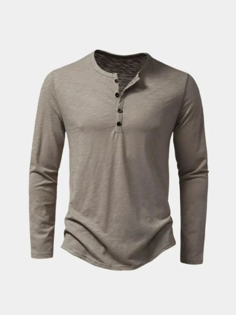 Camiseta de Manga Larga Henley