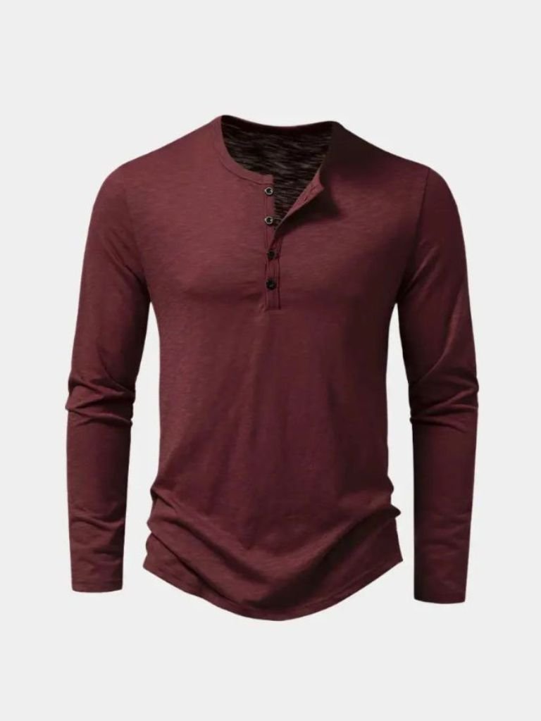 Camiseta de Manga Larga Henley