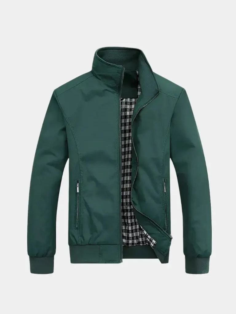 Chaqueta Bomber Casual Unicolor