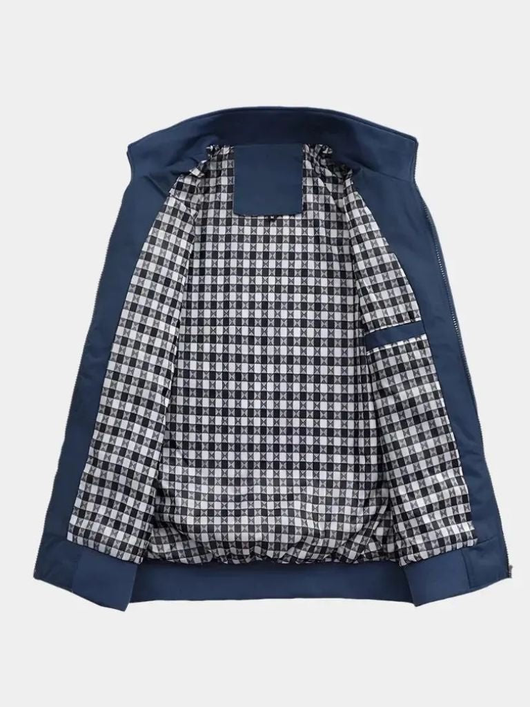 Chaqueta Bomber Casual Unicolor