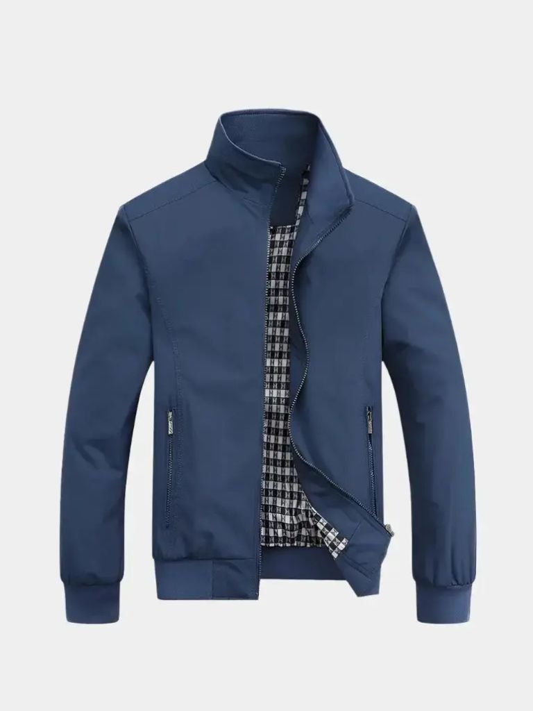 Chaqueta Bomber Casual Unicolor