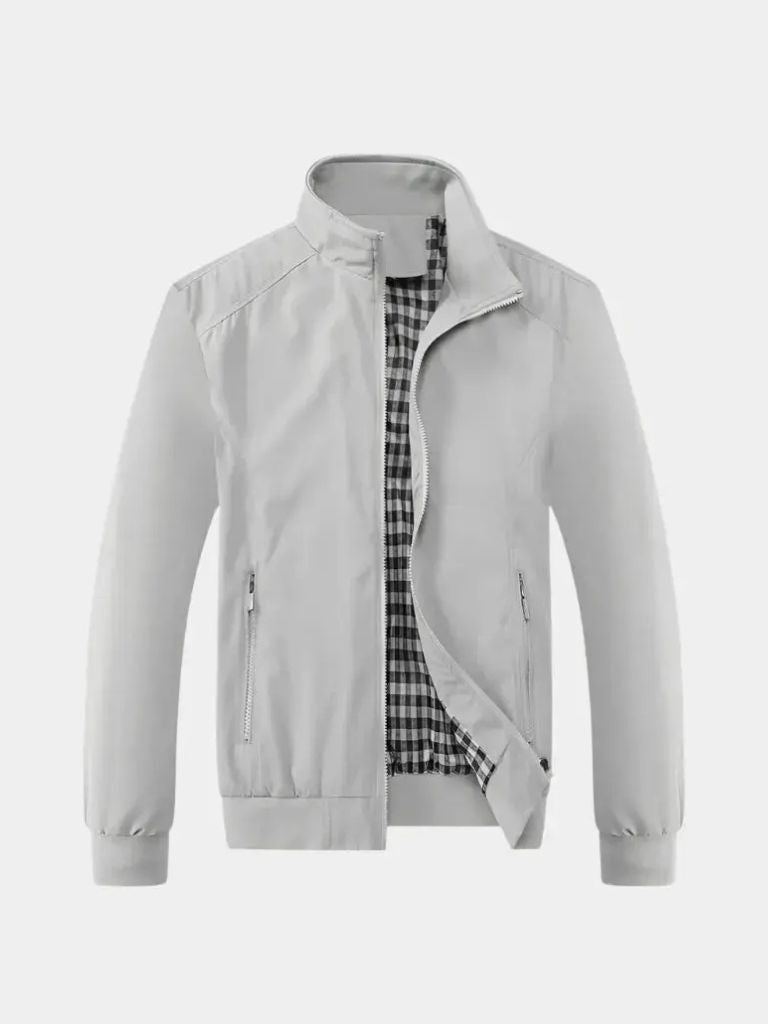Chaqueta Bomber Casual Unicolor