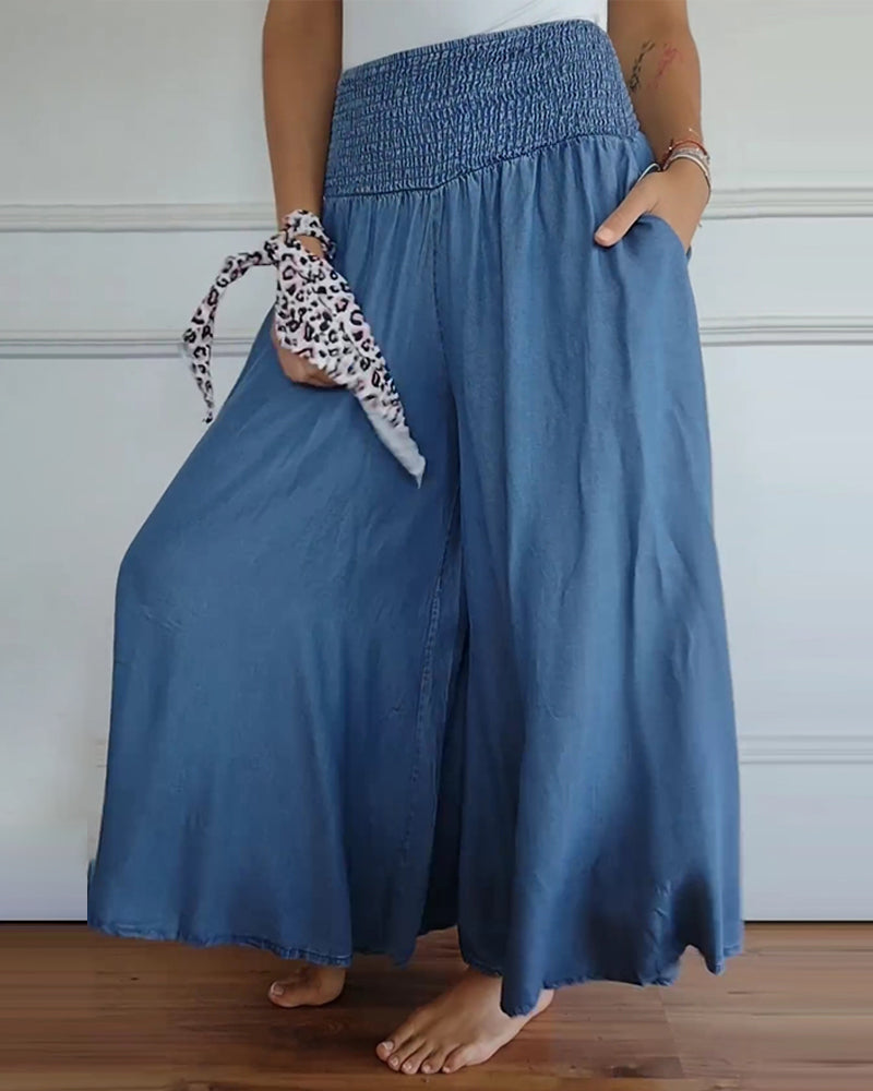 Jasper | Pantalones de Cintura Alta Smock