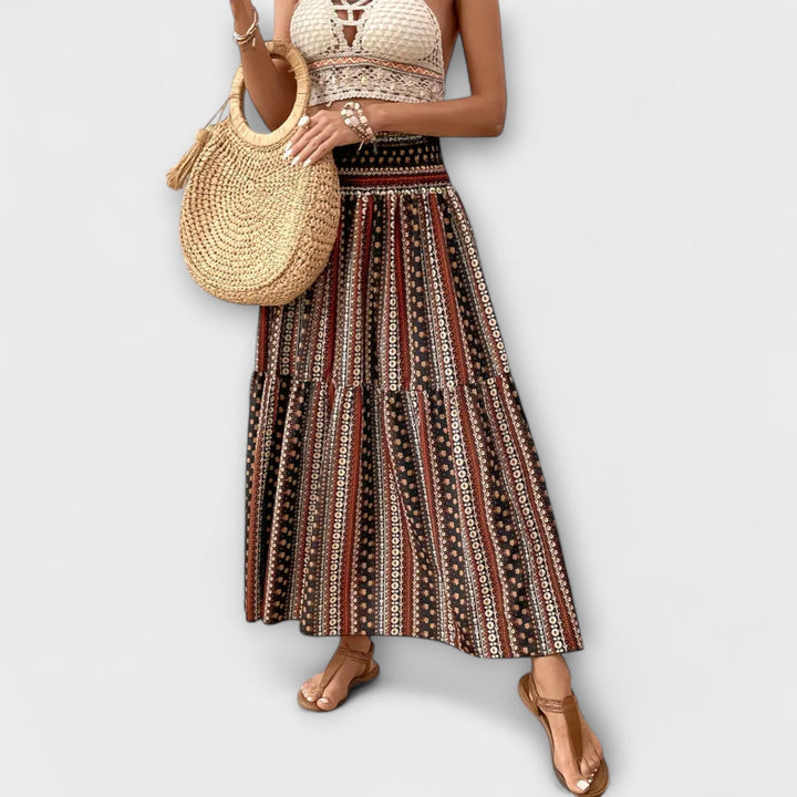 Vestido cómodo con estampado