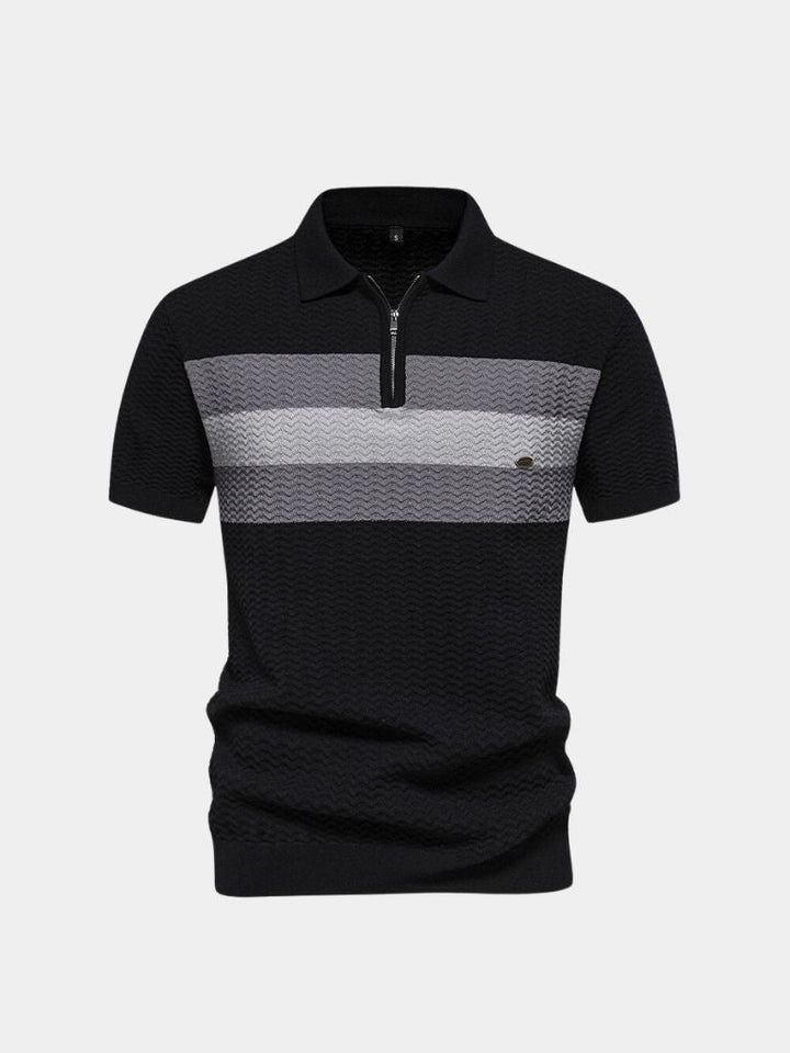 Camisa Polo Clásica de Corte Regular con Cierre de Cuarto y Mangas Cortas