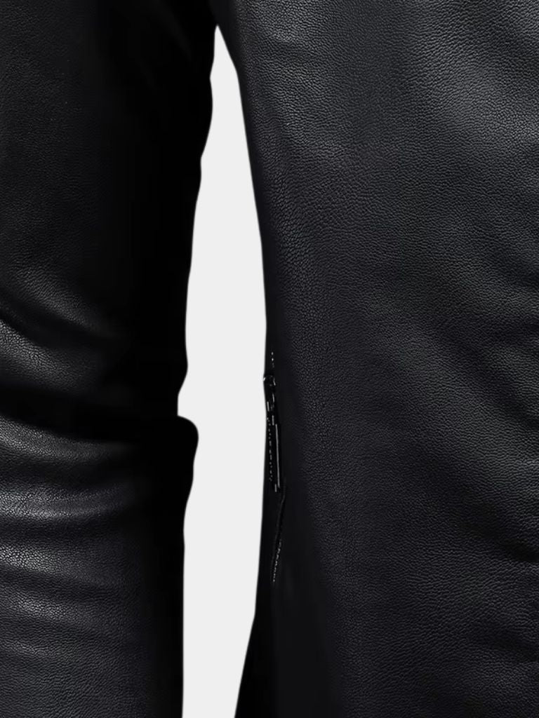 Chaqueta de Cuero Cruzada