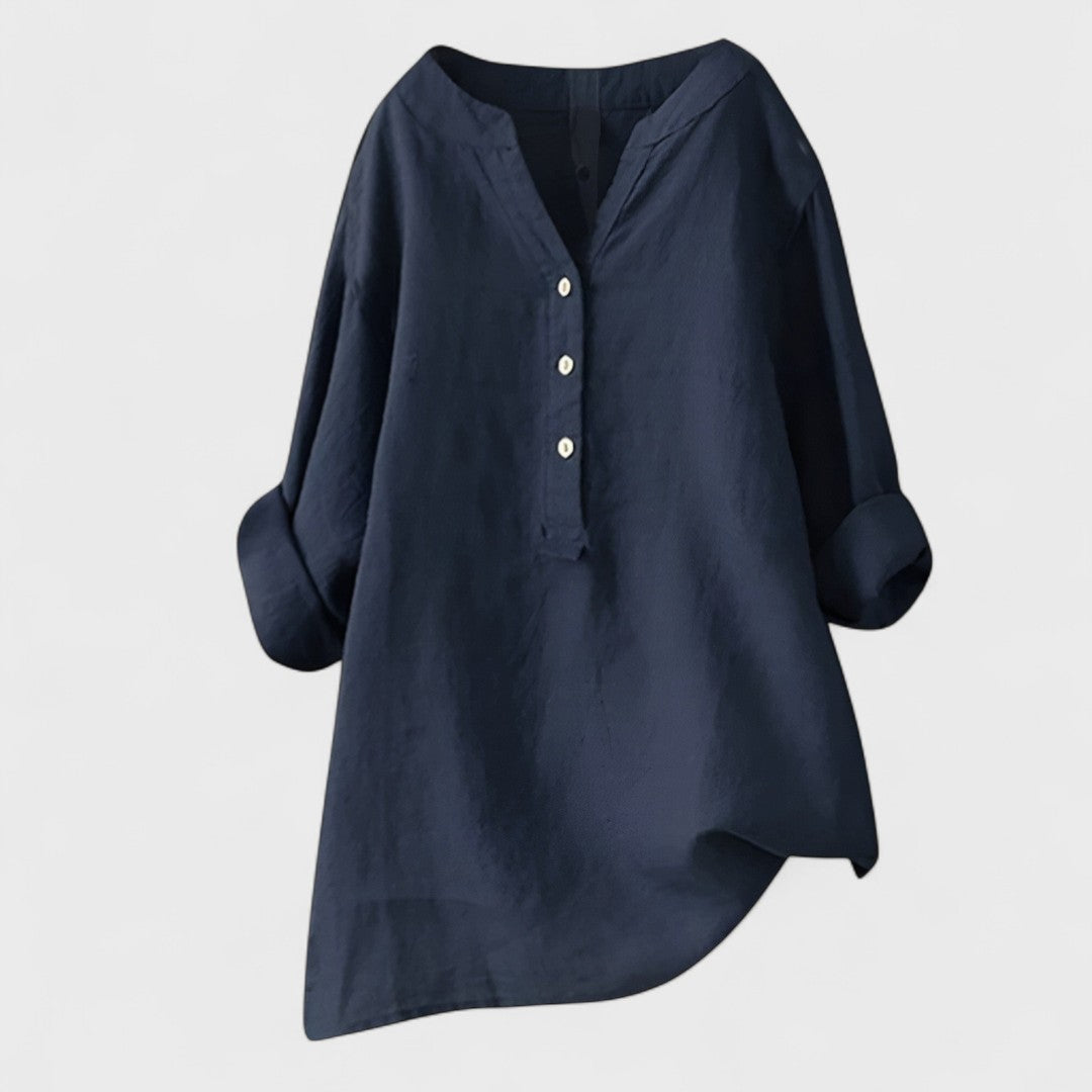 Freja - Camisa Cómoda con Botones