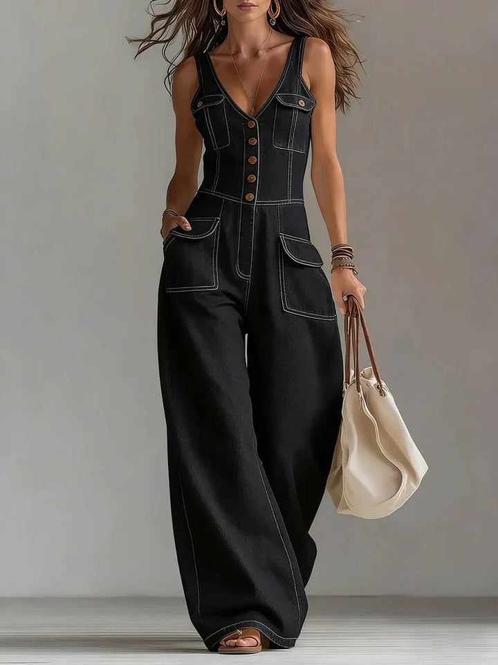 Sophie™ | Mono de denim amplio