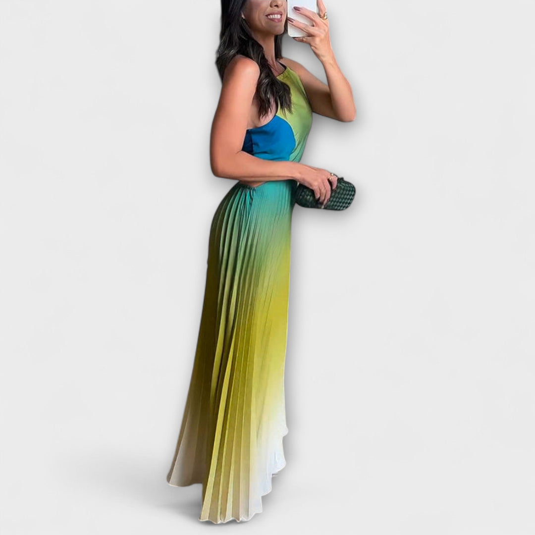 Haven - Ropa Maxi Estilosa sin Mangas con Tie-Dye