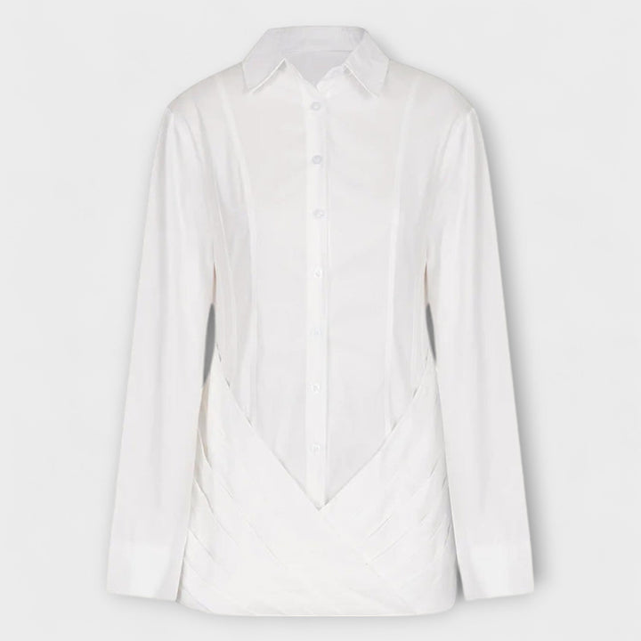Indie - Vestido largo plisado de manga larga