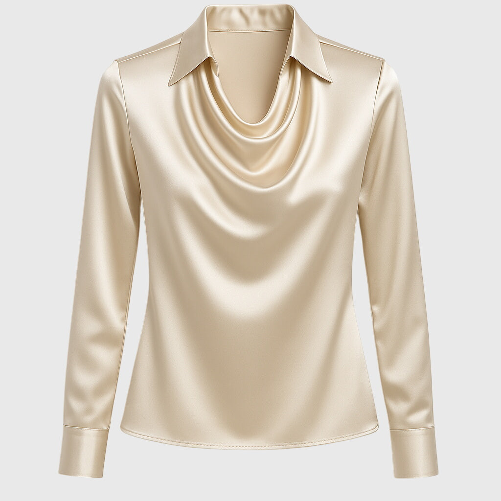 Aisha™ | Blusa brillante fluida