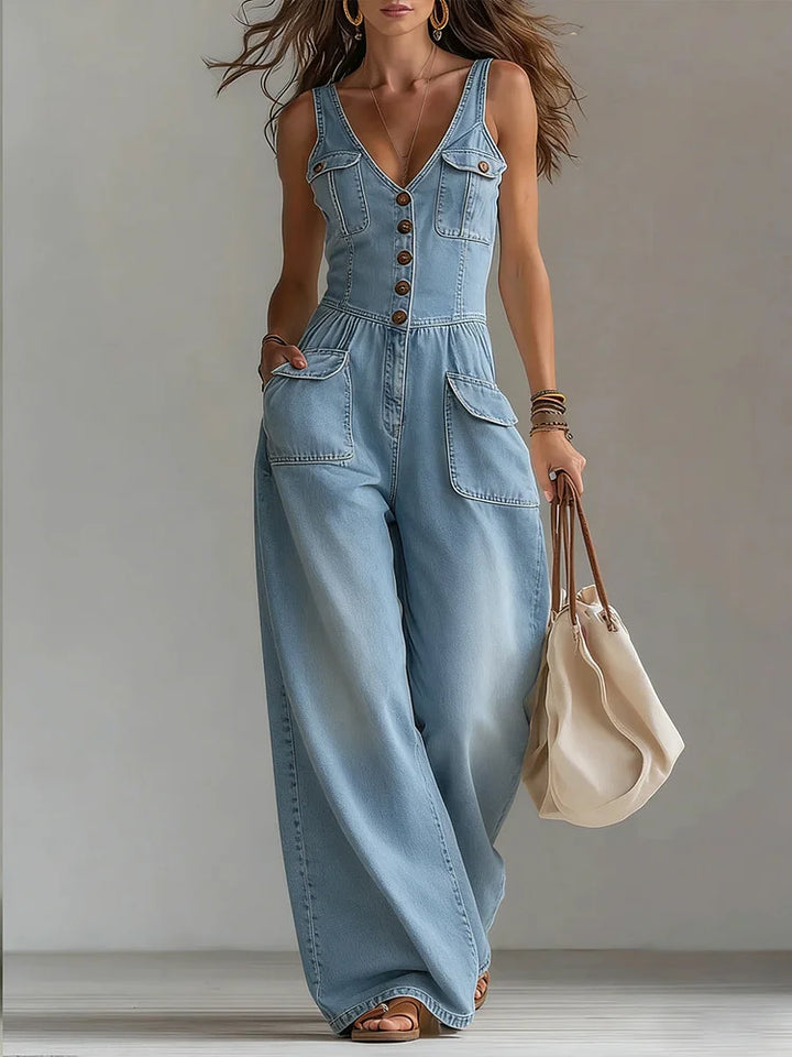 Sophie™ | Mono de denim amplio