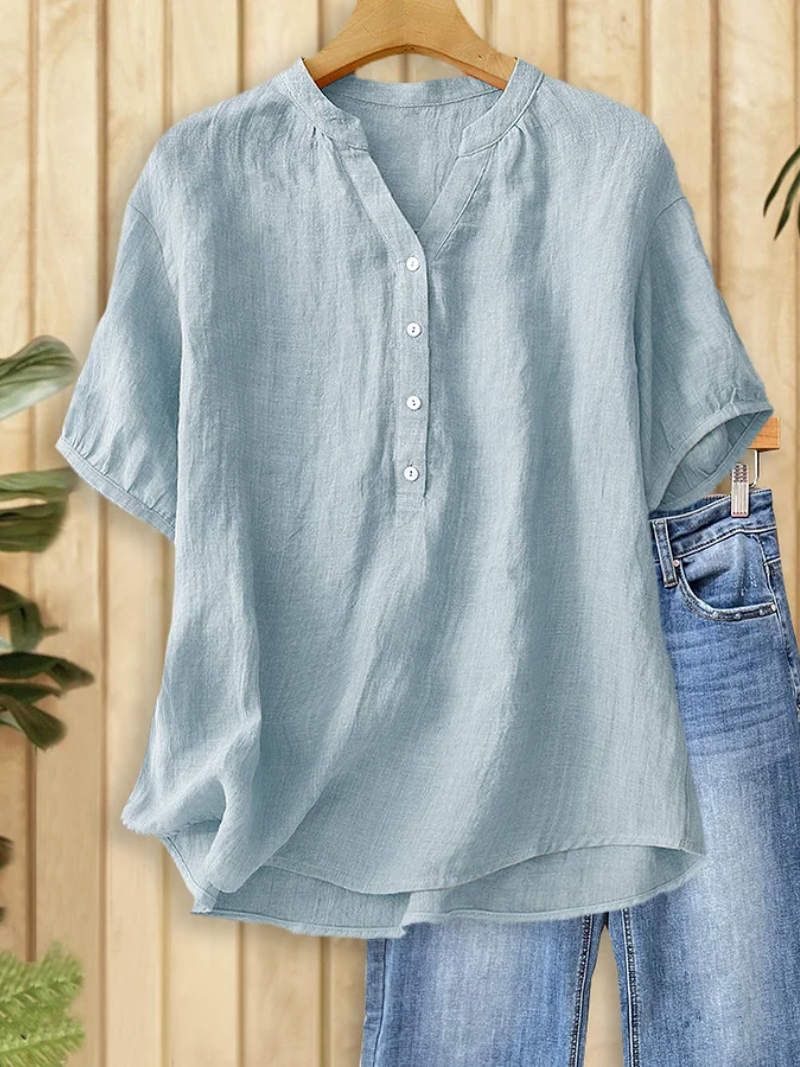 Blusa ligera con cuello en V