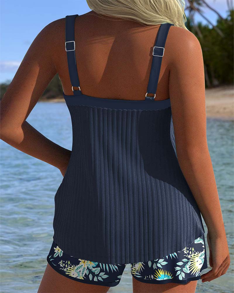 Bloom | Tankini a rayas con pantalones de playa de dos piezas
