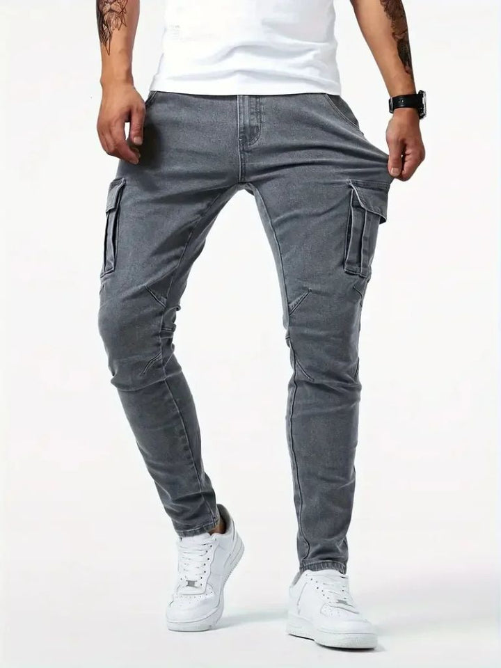 Pantalones Cargo de Denim