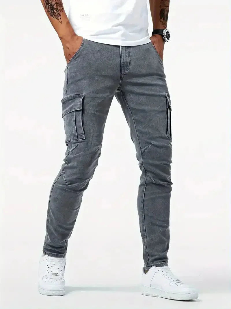 Pantalones Cargo de Denim