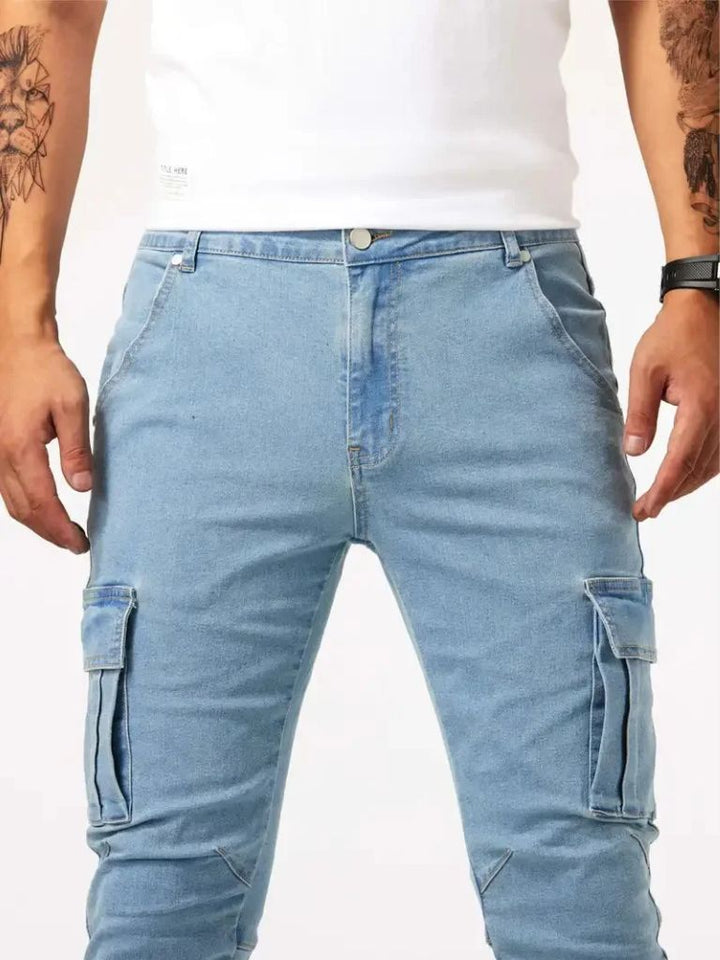 Pantalones Cargo de Denim