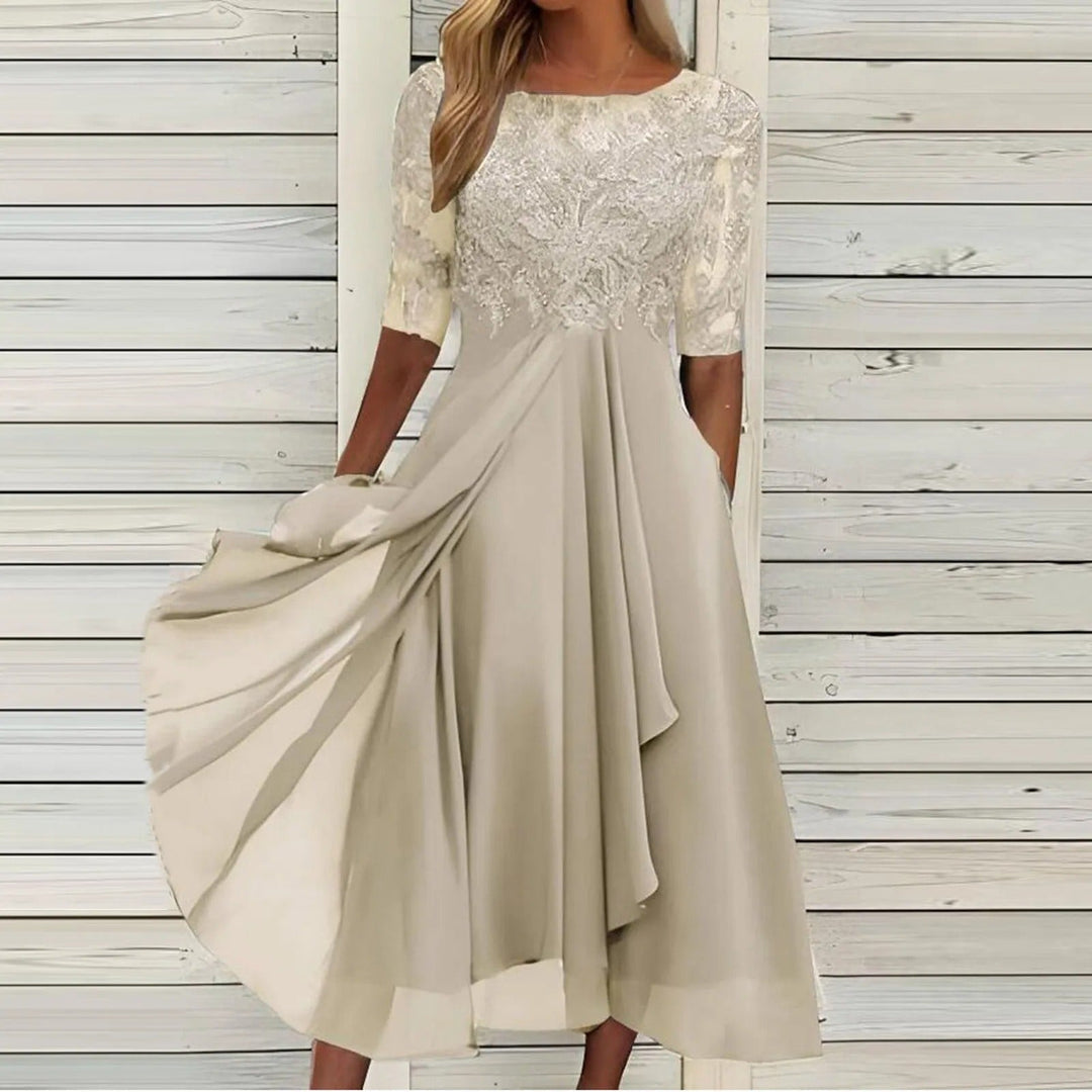 Harper™ | Vestido midi de encaje elegante