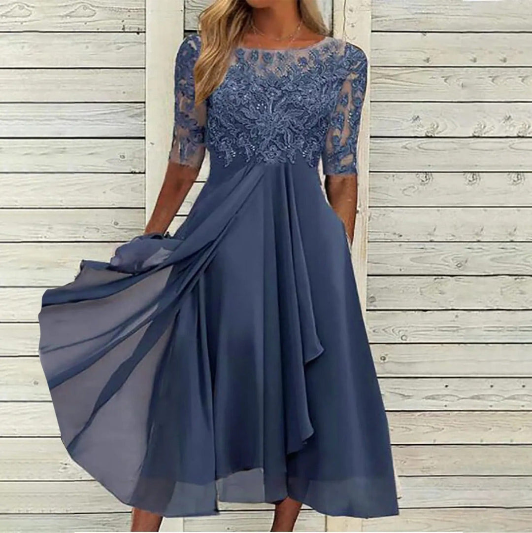 Harper™ | Vestido midi de encaje elegante