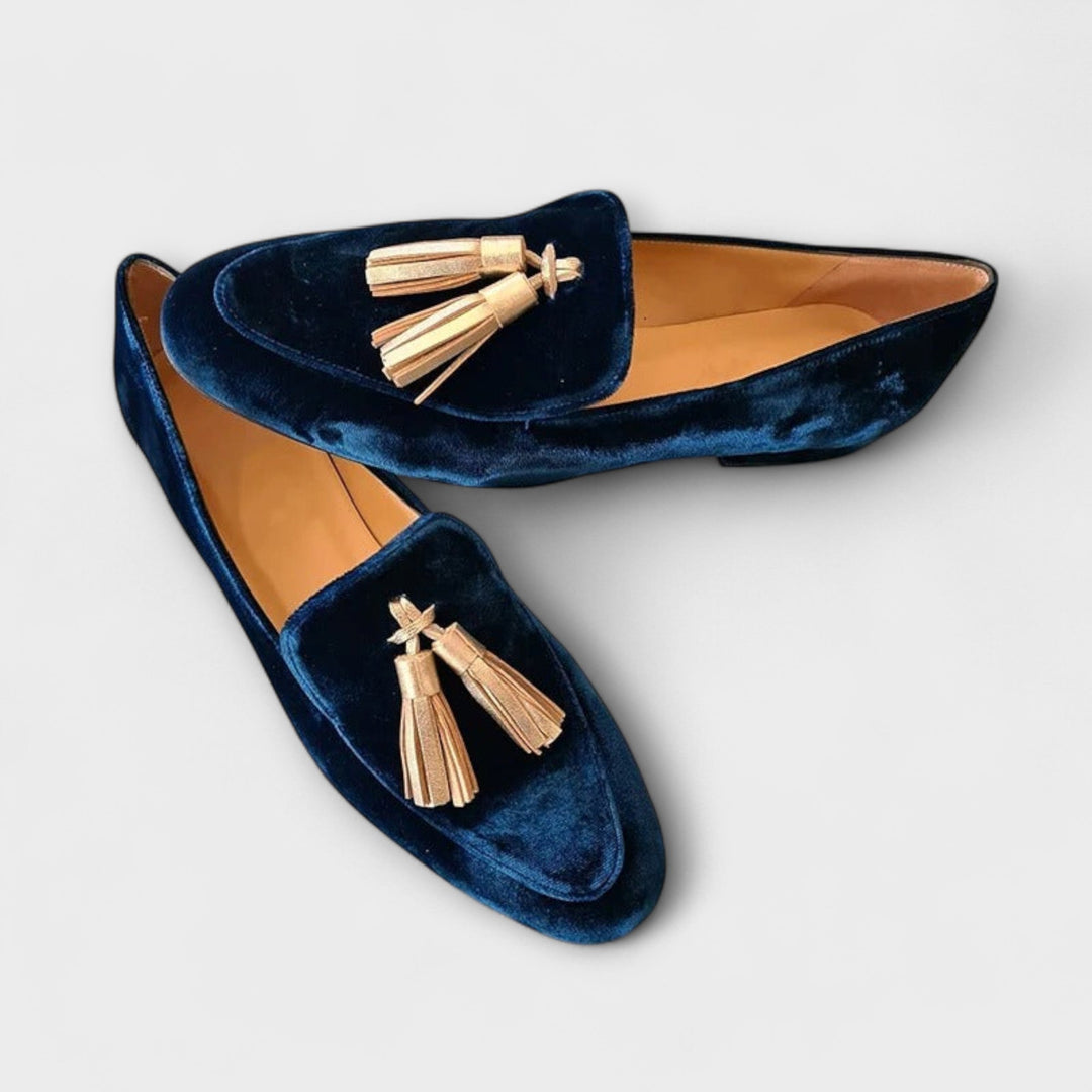 Quinnlyn – Mocasines de inspiración vintage con flecos