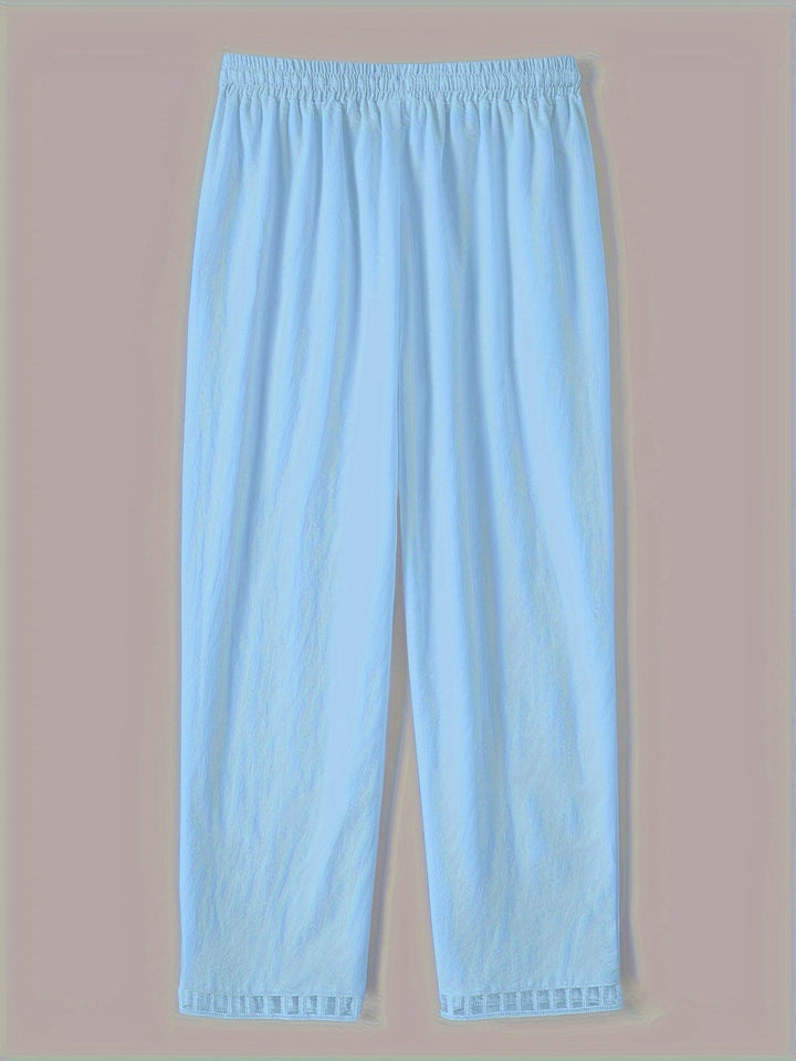 Wren – Pantalones Cropped Relax con Detalles en Contraste