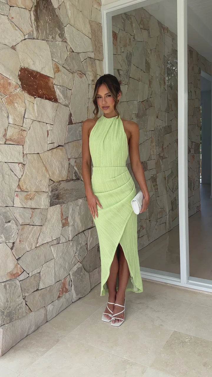 Celia | Vestido Largo Plisado