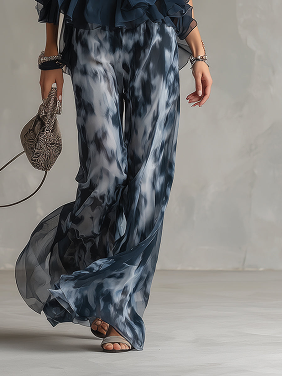 Élise | Conjunto elegante y ligero con top fluido y pantalones anchos