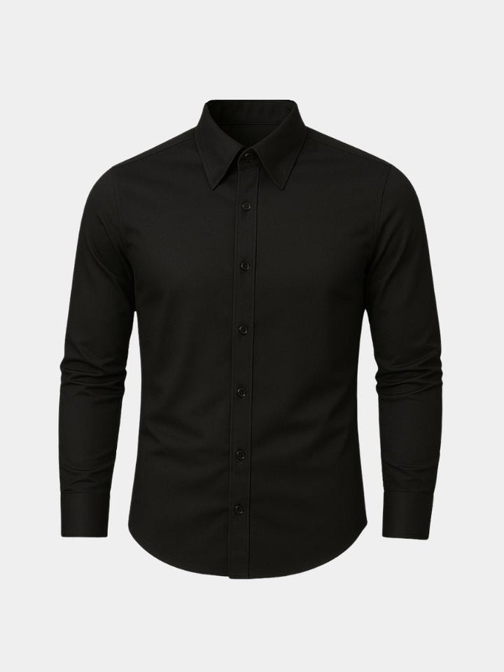 Camisa Elegante con Cuello Spearpoint