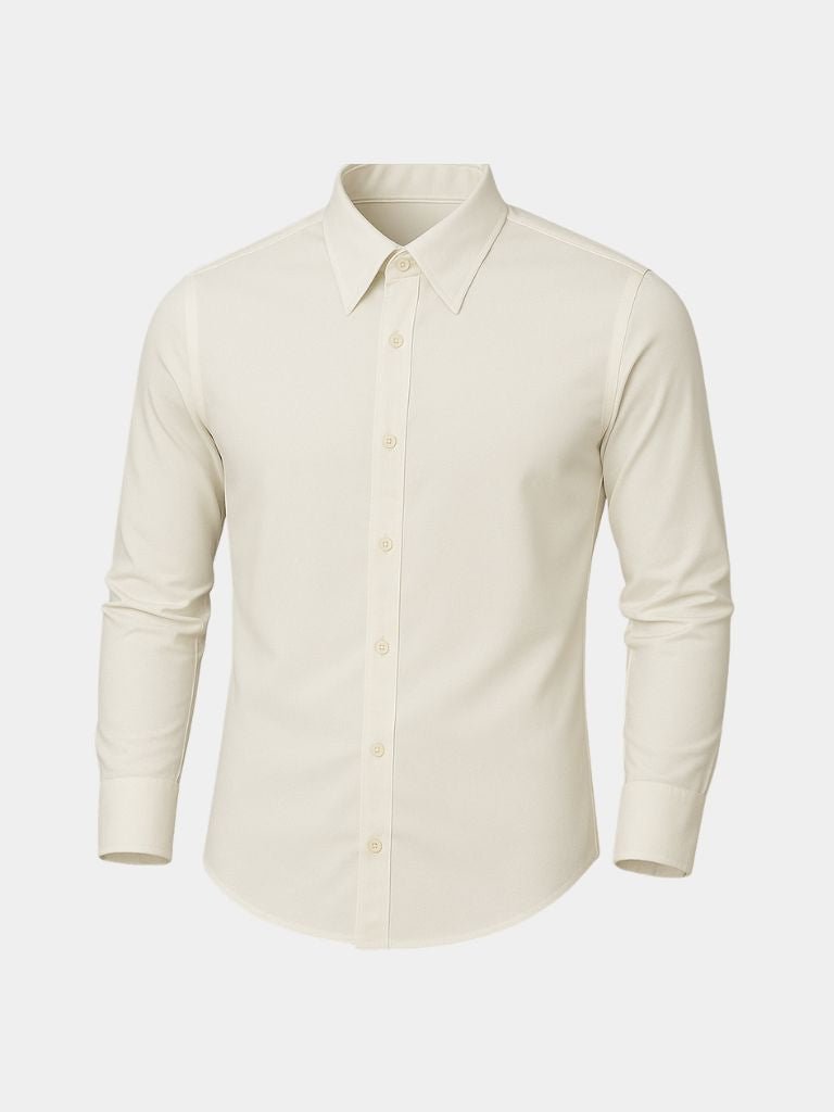 Camisa Elegante con Cuello Spearpoint
